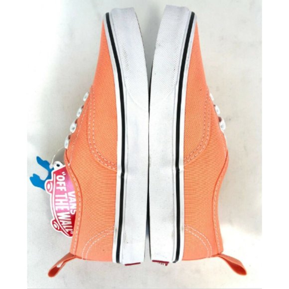 Vans Classic Bright Peach No Tie Elastic Lace Slip-On Sneakers Size 2.5 Kids - Picture 5 of 10